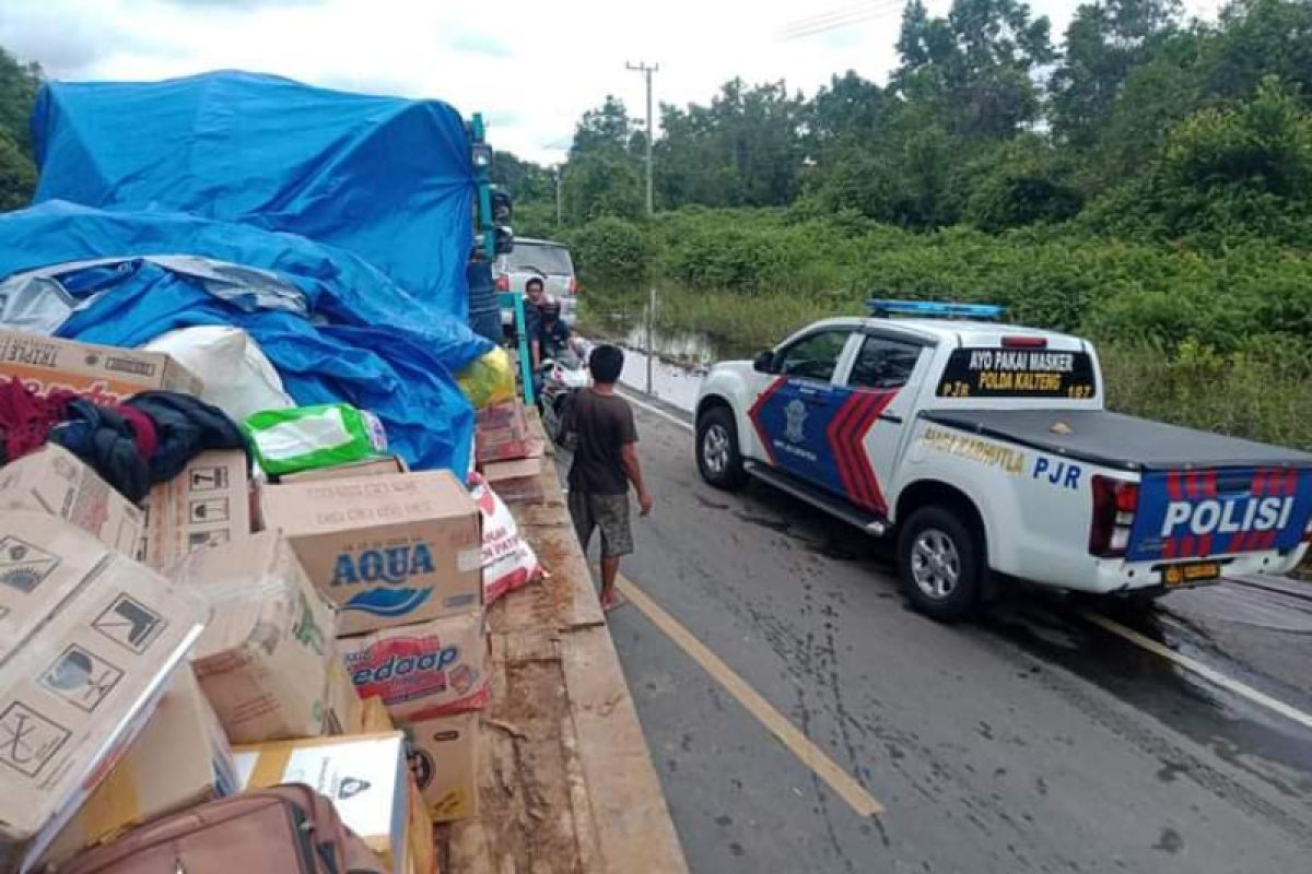 Tertahan di Bukit Rawi, Aliansi Tabalong dikawal PJR Polda Kalteng