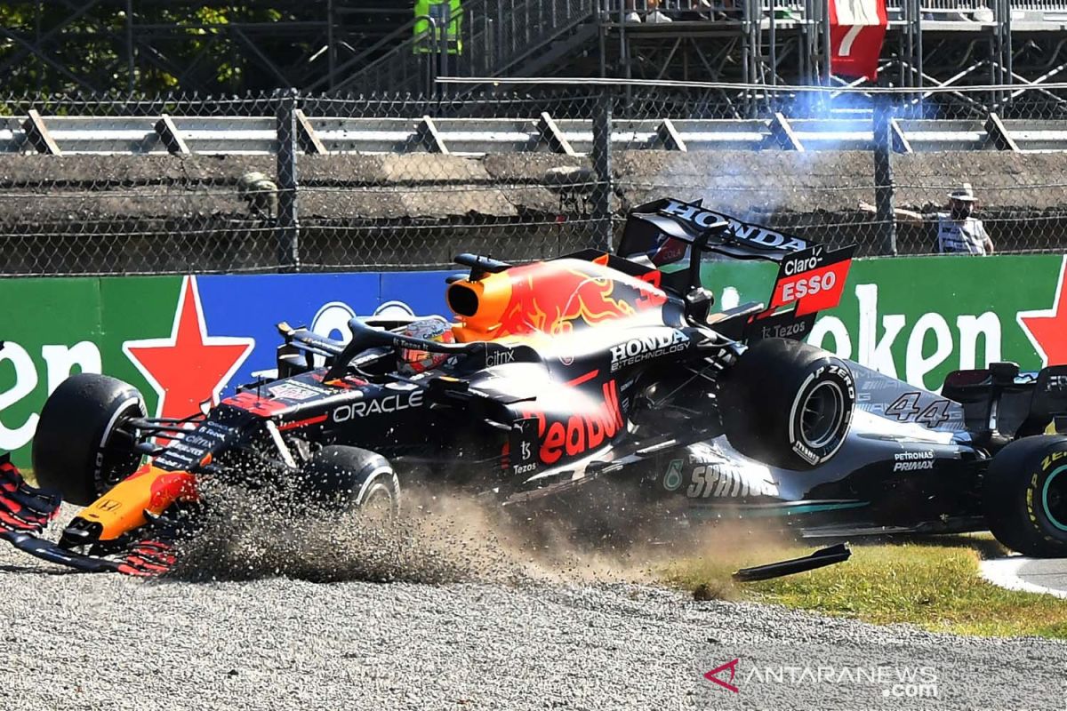 FIA segera investigasi insiden kecelakaan Verstappen-Hamilton di Monza Italia
