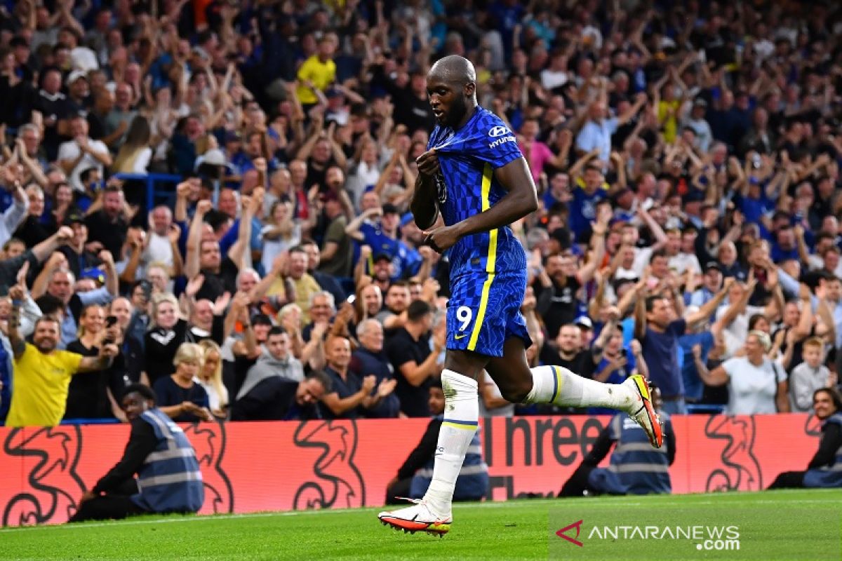 Lukaku cetak dua gol, Chelsea gulung Aston Villa 3-0