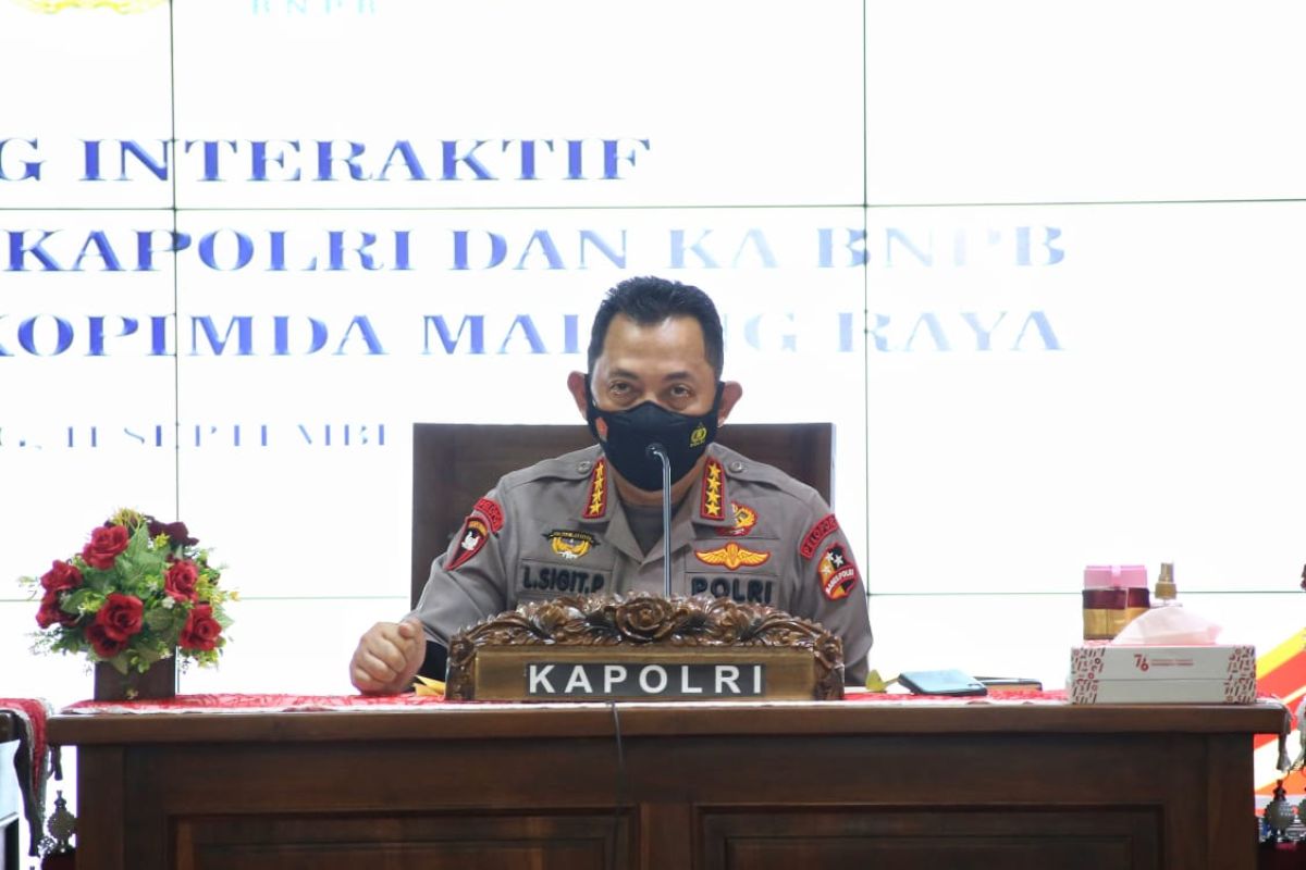 Kapolri Minta Forkopimda Malang Raya Pertahankan Angka Isoter dan Akselerasi Vaksinasi