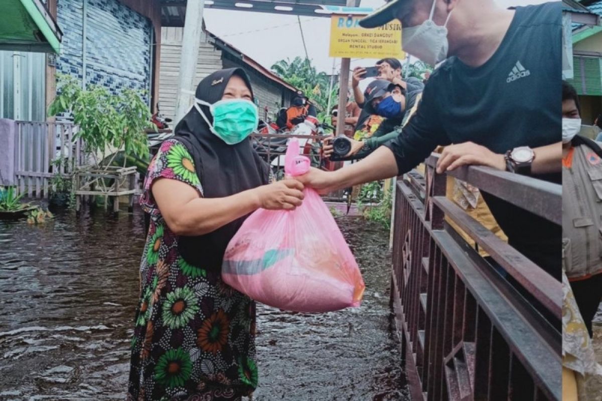 Sungai Rungan-Kahayan meluap, Palangka Raya mulai terendam banjir