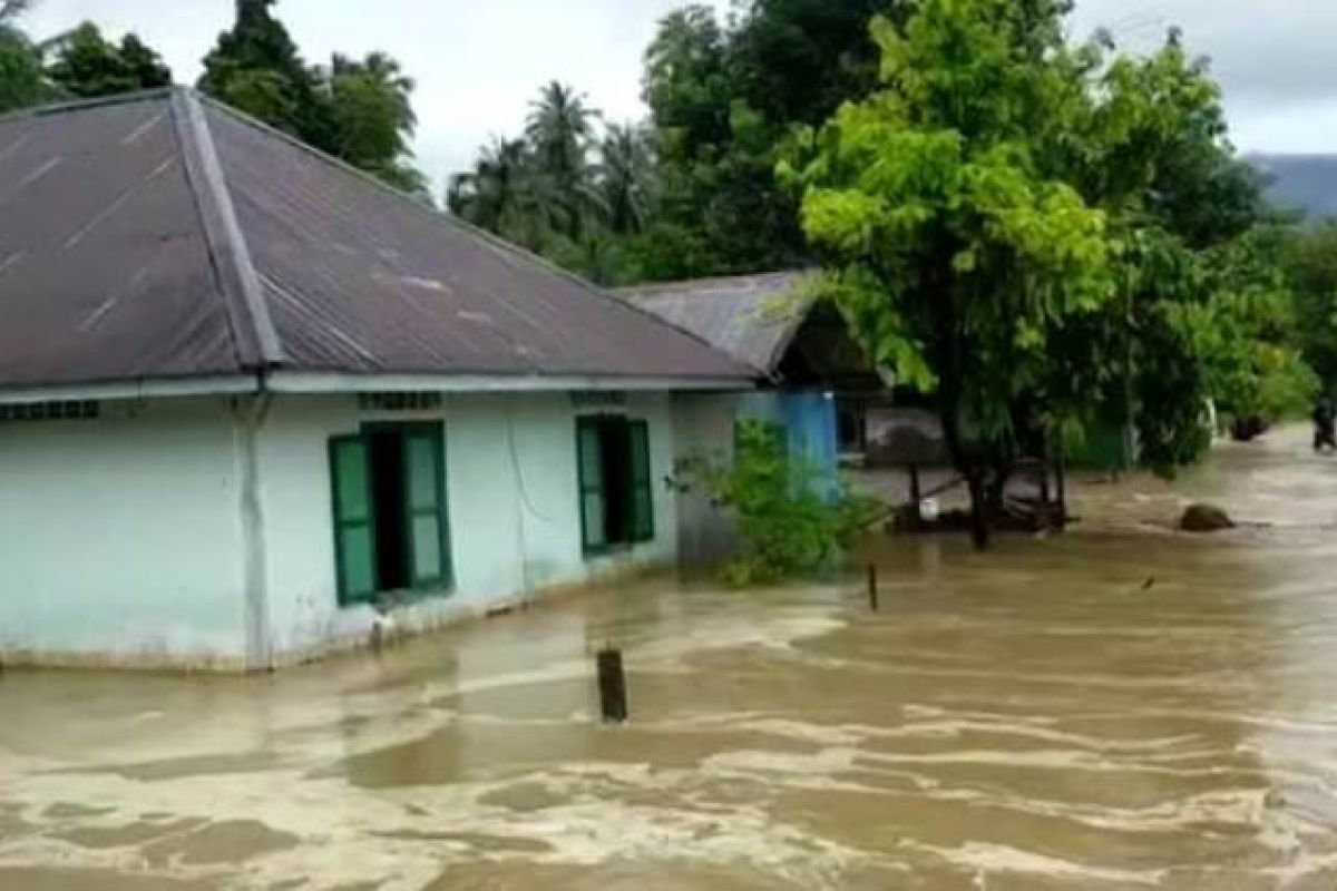 Puluhan rumah warga Tomini Parigi Moutong terendam banjir