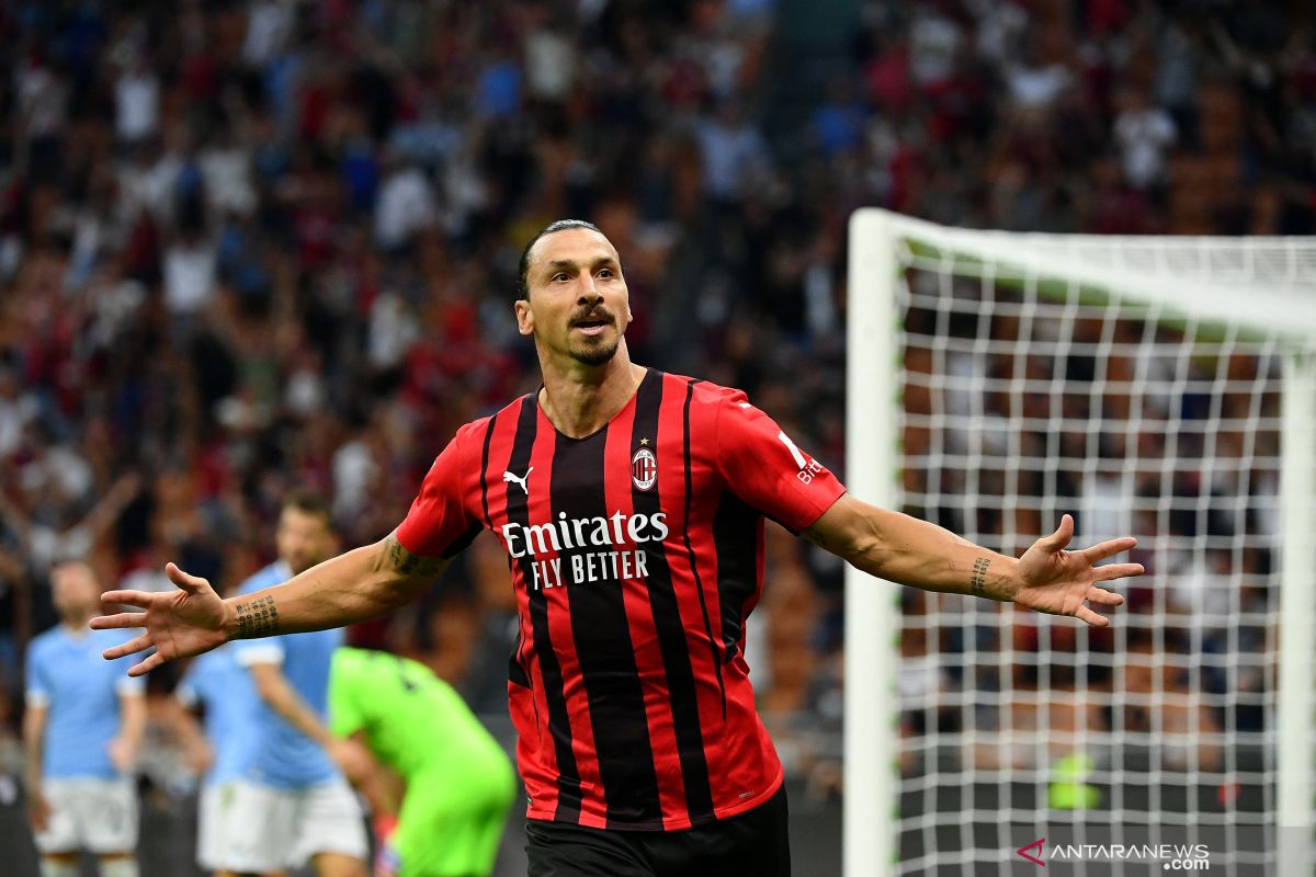 Ibrahimovic merumput lagi, AC Milan tumbangkan Lazio 2-0