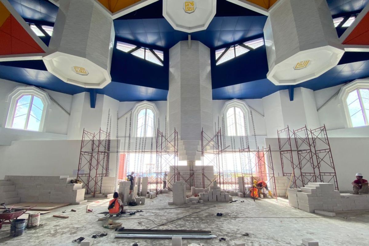 Dinas PUTR Sulsel: Progres pembangunan Masjid 99 Kubah capai 82 persen