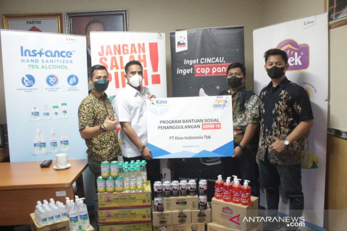 PT Kino gandeng anggota DPRD DKI Thopaz Nuhgraha untuk salurkan bansos