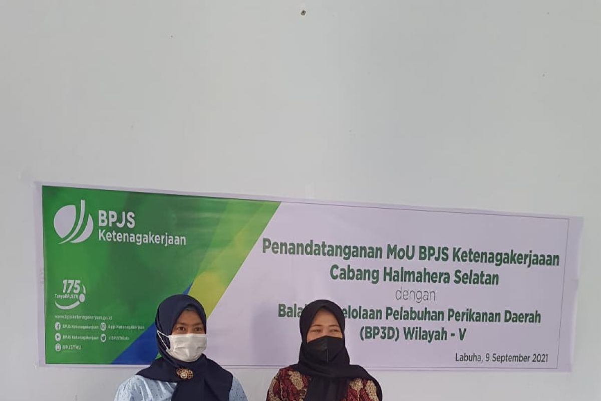 BPJS Ketenagakerjaan Halsel MoU  BP3D Wilayah V bagi nelayan, antisipasi kecelakaan