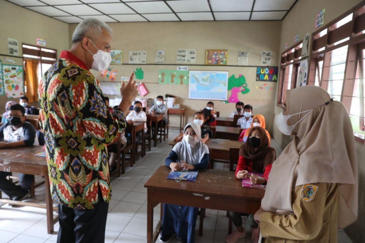 Gubernur Jateng temukan sekolah di Klaten belum siap laksanakan PTM
