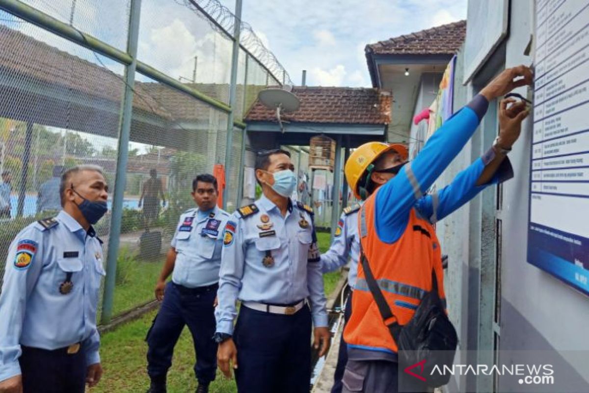 Antisipasi kebakaran, Lapas Tanjung Pandan periksa kelaikan instalasi listrik