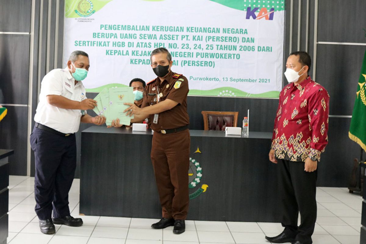 Kejaksaan Negeri Purwokerto kembalikan aset milik PT KAI