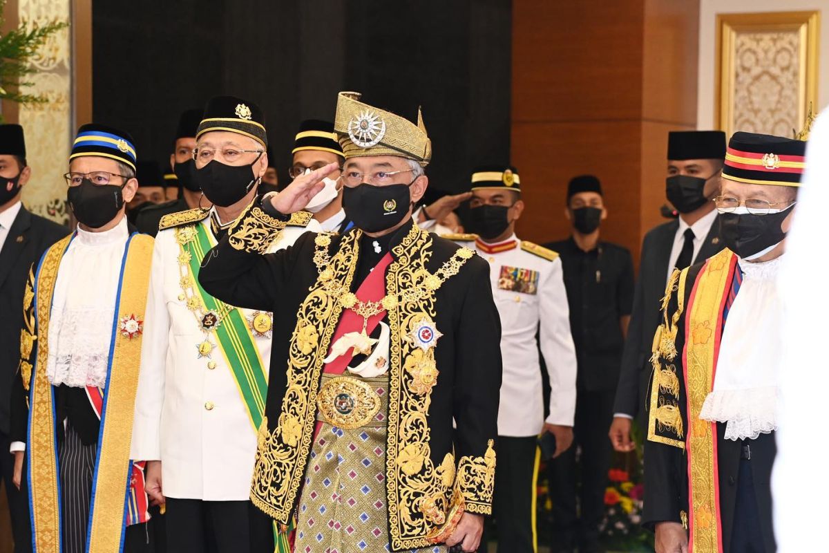 Raja Malaysiapimpin sidang parlemen pertama era PM Ismail Sabri