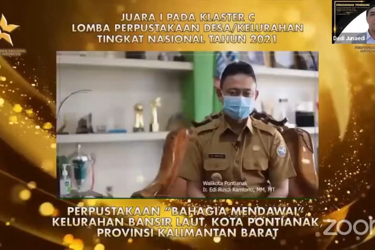 Perpustakaan Bahagia Mendawai Pontianak menjuarai lomba perpustakaan tingkat nasional