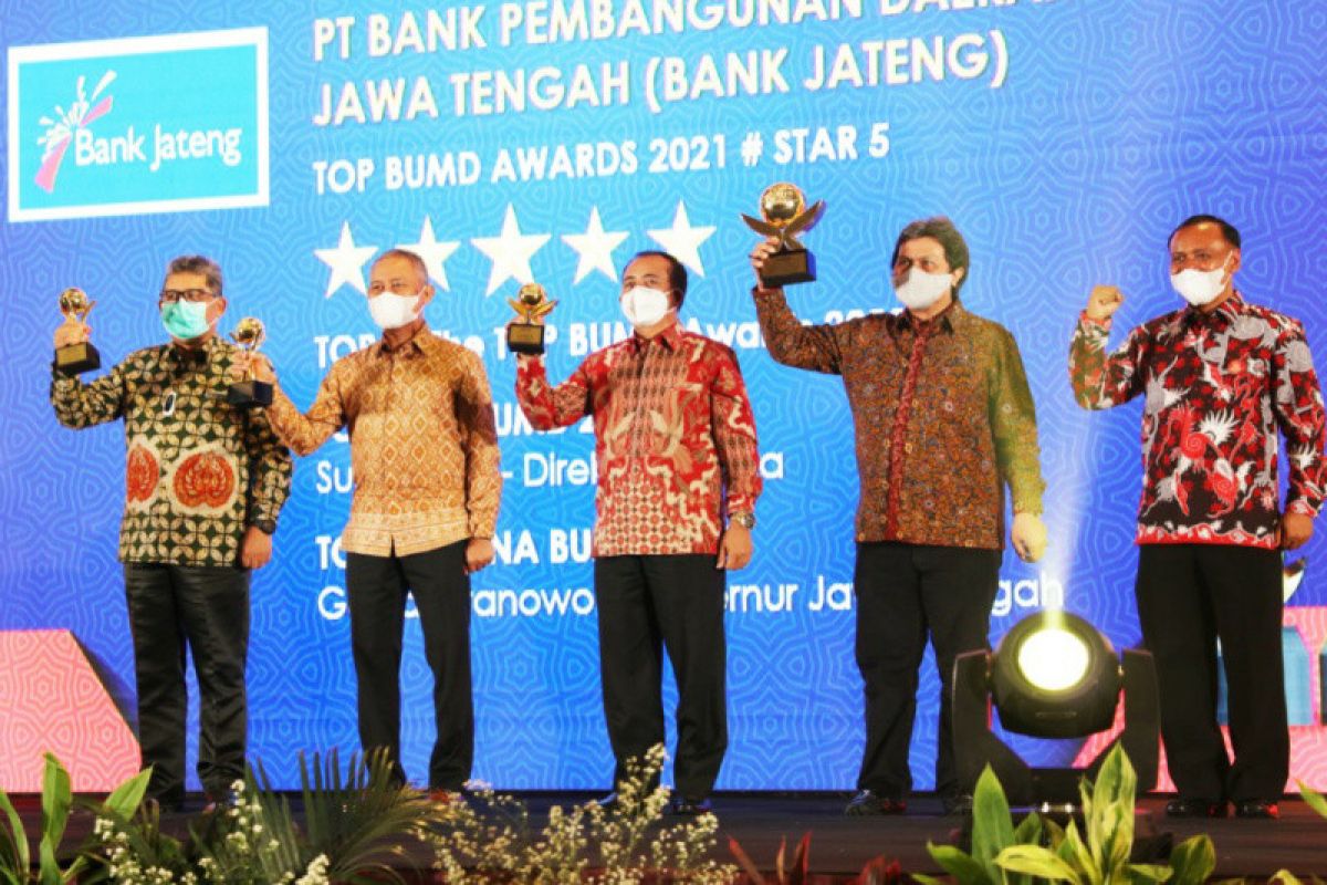 Bank Jateng kembali sabet penghargaan Top BUMD Awards 2021