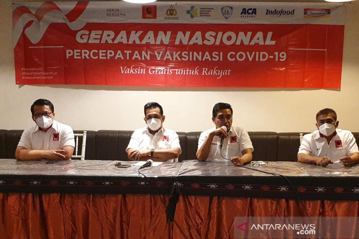 Projo gelar vaksinasi gratis 20 kabupaten/kota di Jateng