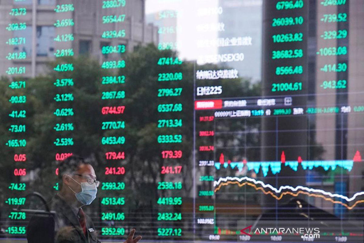 Saham China berakhir lebih rendah, indeks Shanghai jatuh 0,98 persen