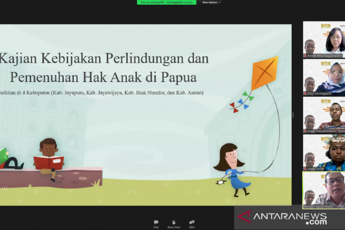 Anak-anak Papua kerap hadapi kekerasan fisik dan verbal