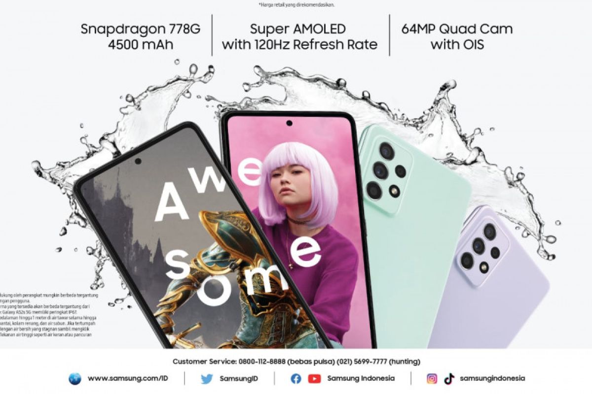 Samsung luncurkan Galaxy A52s 5G dengan harga Rp6 jutaan