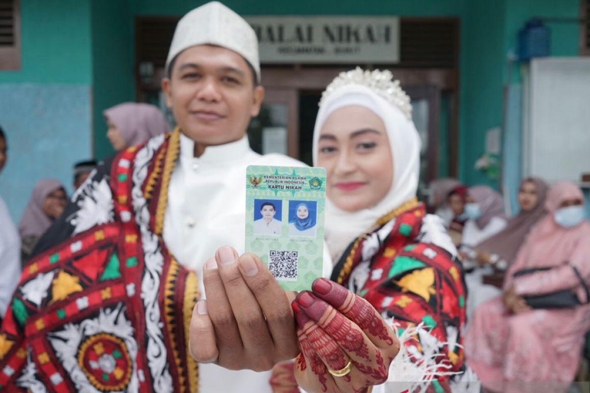 Sepanjang 2021 ada 27.910 pasangan di Provinsi Aceh melangsungkan pernikahan