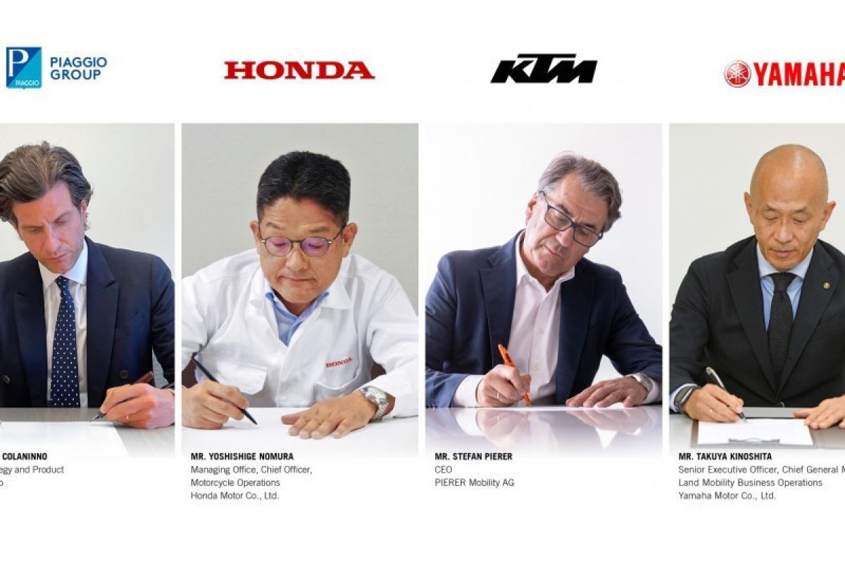 Honda, Yamaha, KTM hingga Piaggio teken konsorsium pertukaran baterai sepeda motor