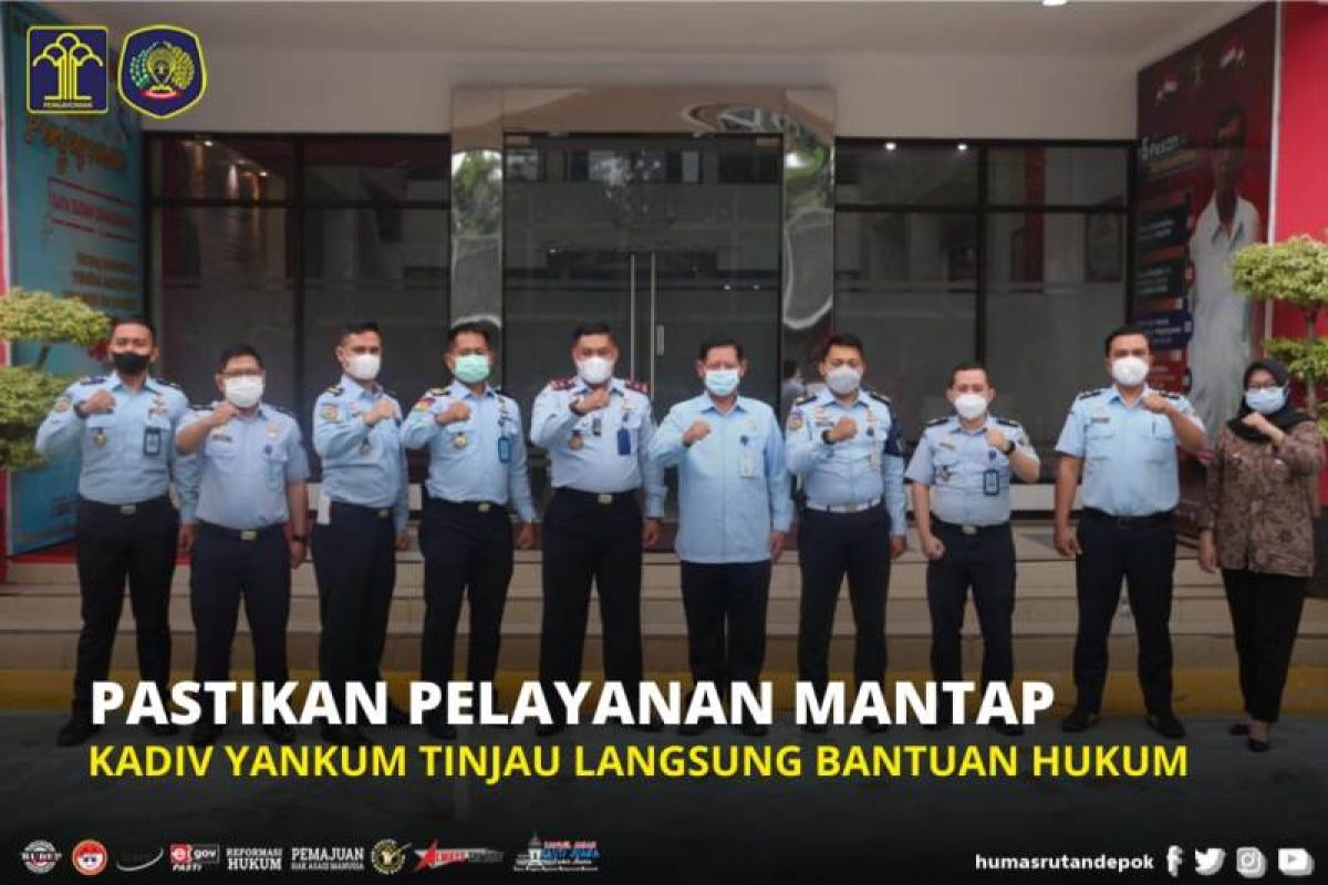 Kadiv Yankum Jabar verikfikasi layanan bantuan hukum di Rutan Depok