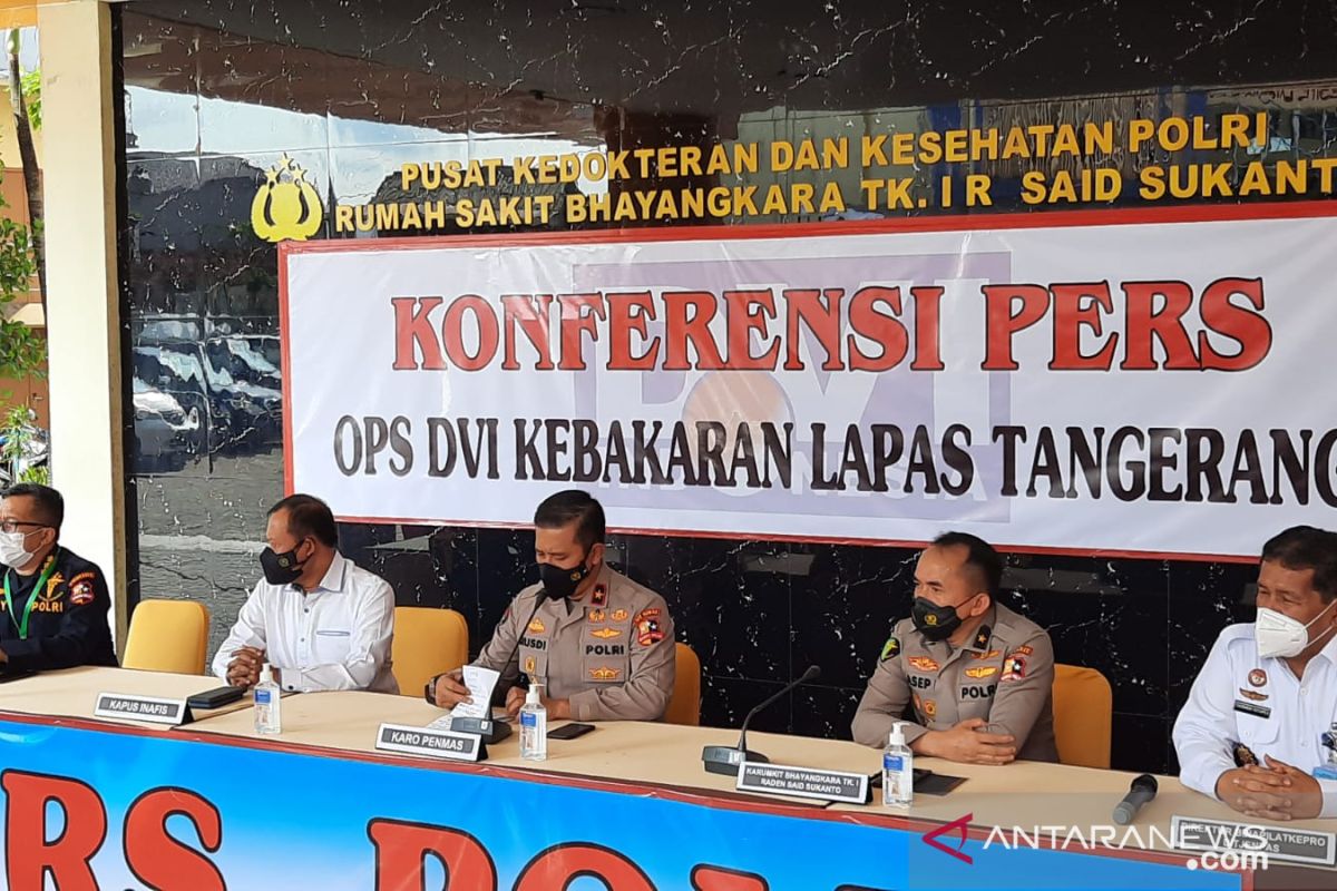 14 jenazah korban kebakaran di Lapas Tangerang berhasil diidentifikasi