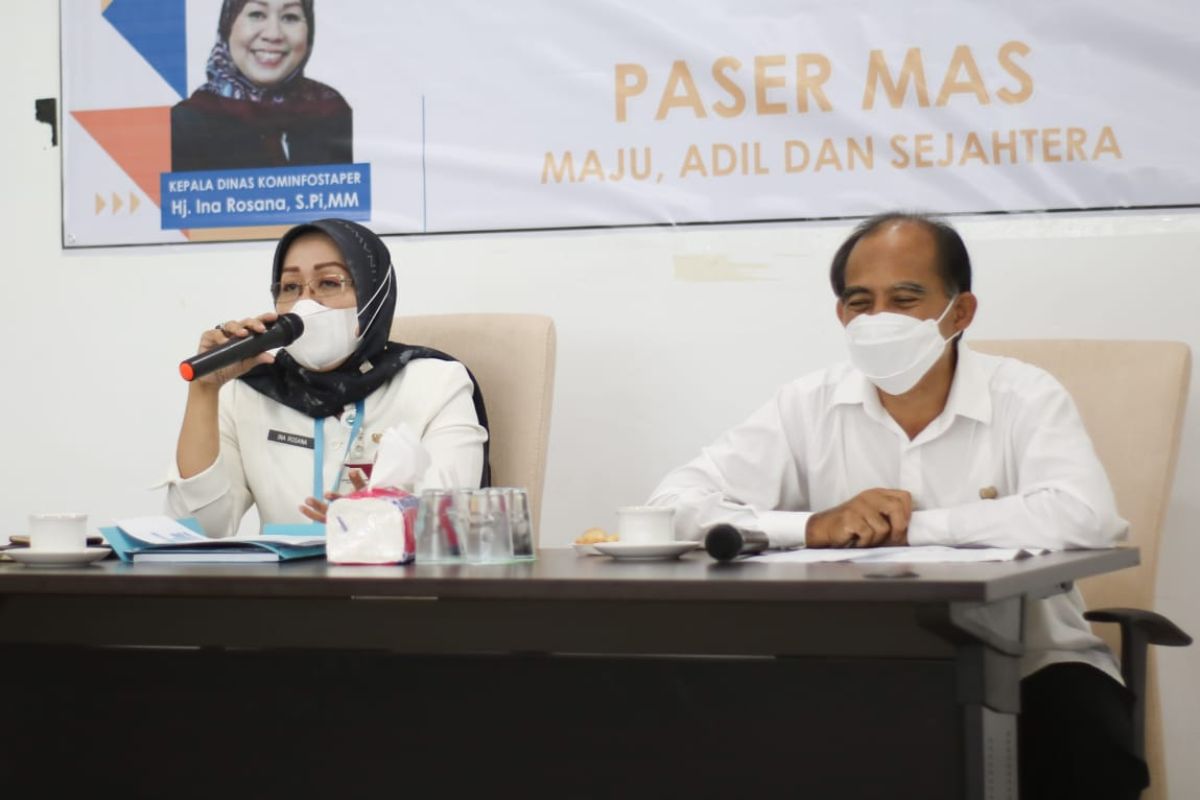 DKISP Paser Gelar Coffe Morning dengan Insan Pers