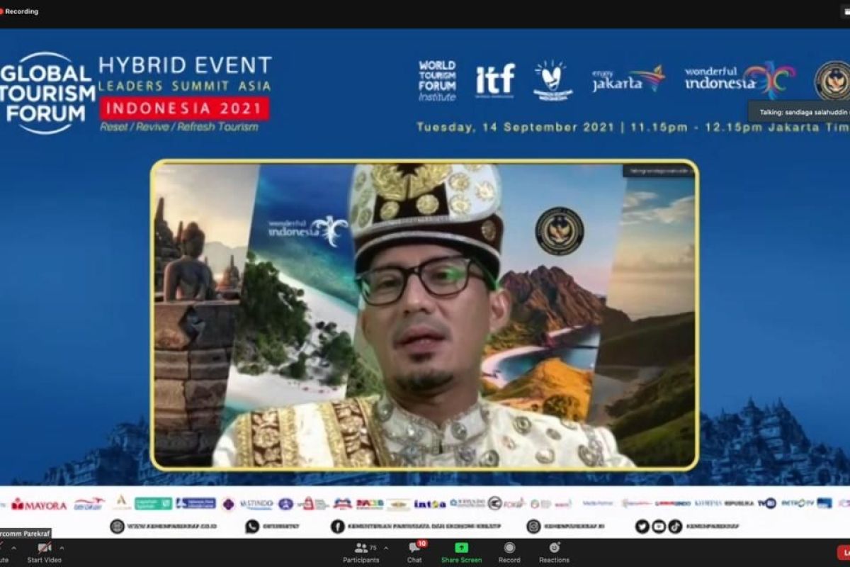 15-16 September, Sandiaga harap Global Tourism Forum bangkitkan sektor MICE Indonesia