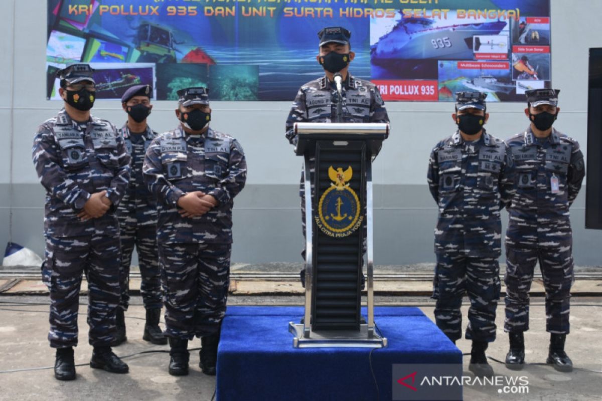 Pushidros TNI AL temukan bahaya pelayaran di Selat Bangka