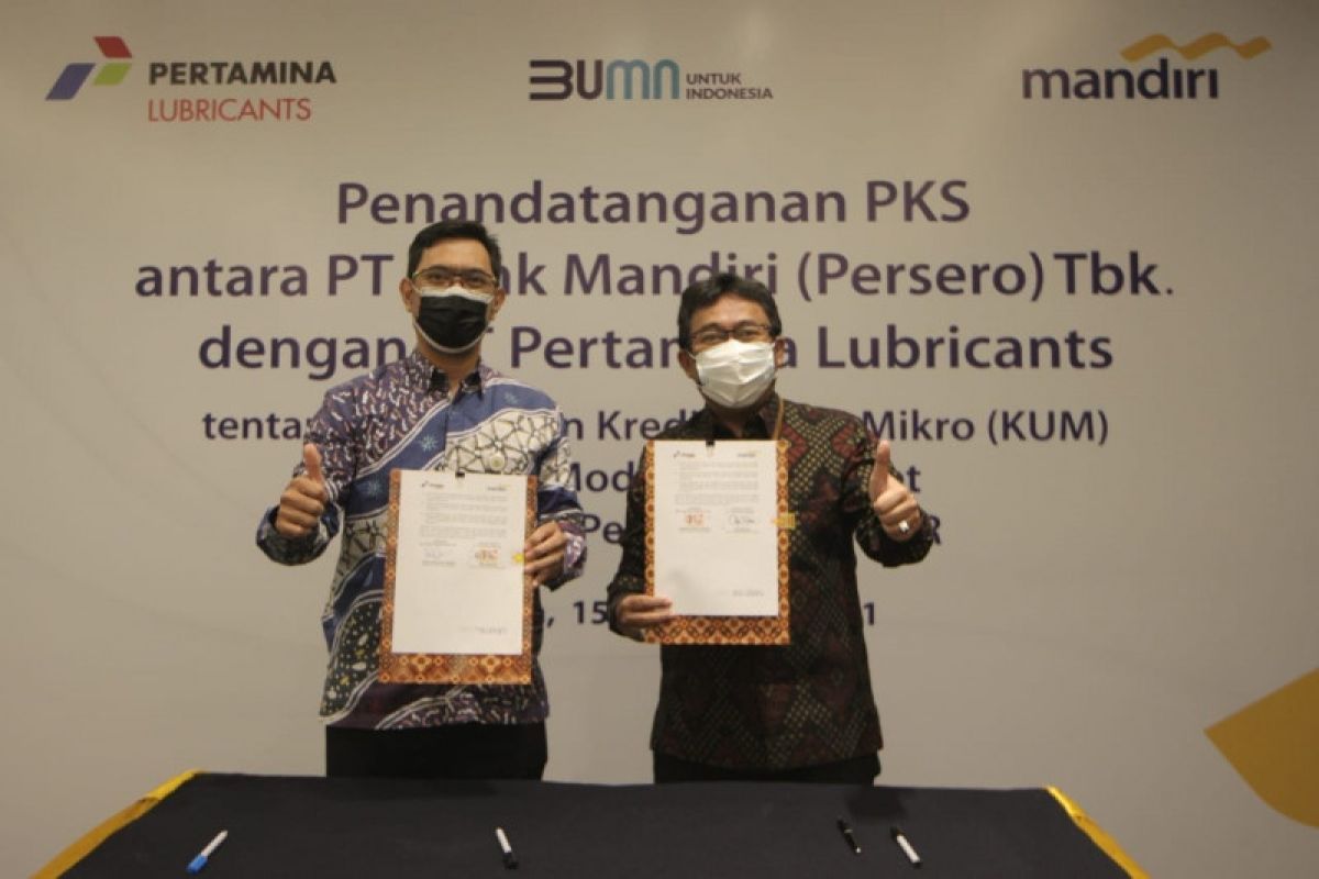 Mandiri siapkan pembiayaan untuk mitra binaan Pertamina Lubricants