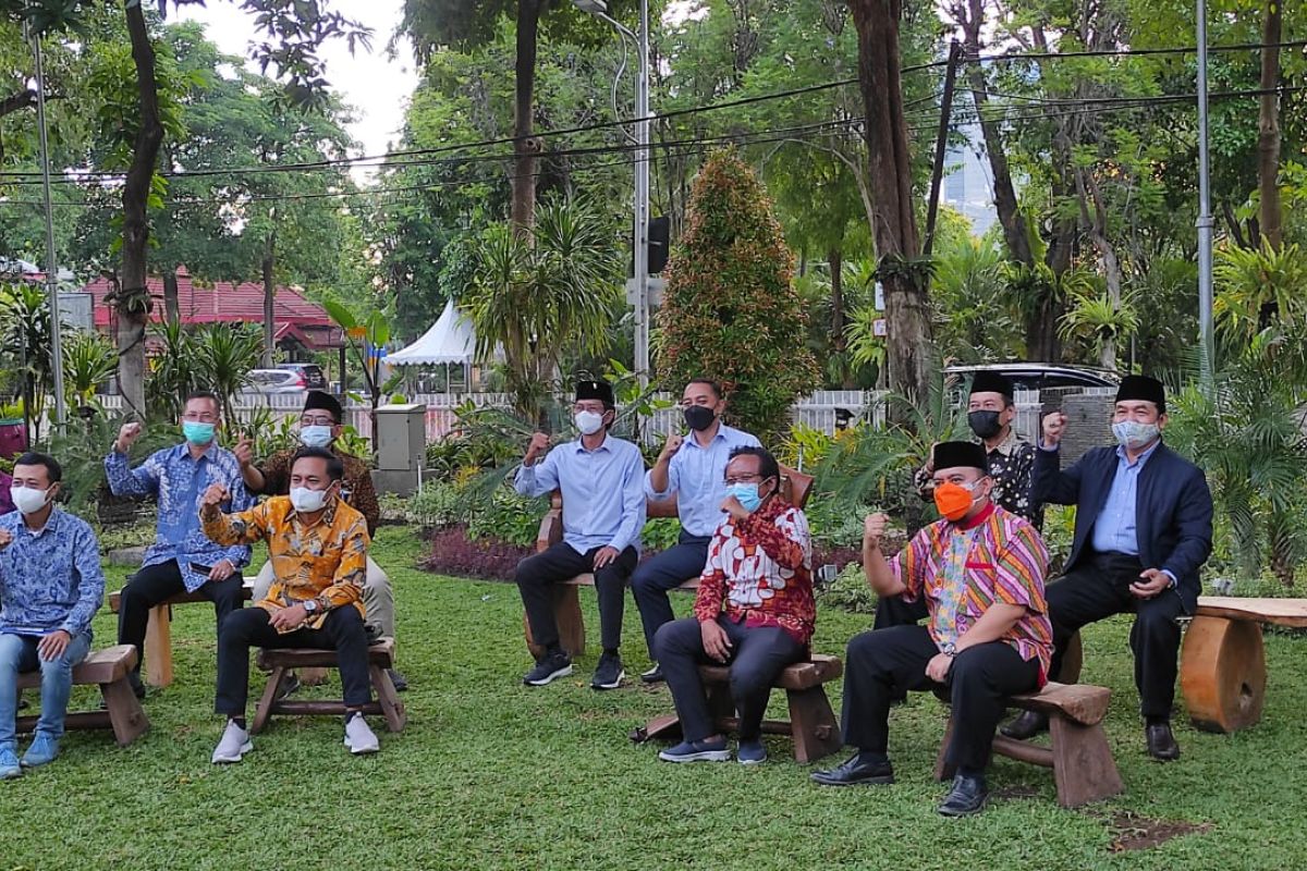 Sepuluh parpol bertemu apresiasi penanganan COVID-19 di Kota Surabaya