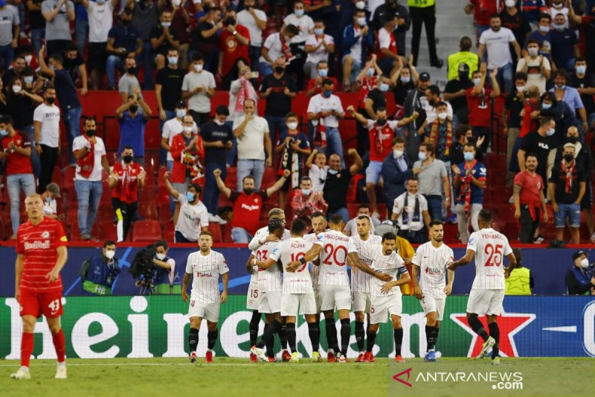 10 pemain Sevilla imbangi RB Salzburg 1-1