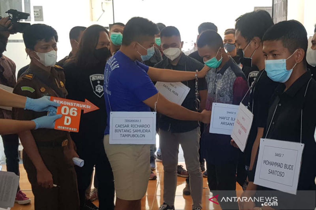 Lima taruna PIP Semarang peragakan ulang adegan tewaskan juniornya