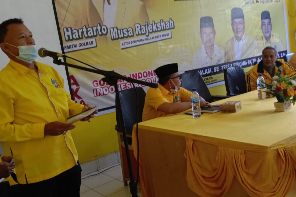 Partai Golkar Langkat orientasi kepartaian dan Bappilu wilayah Teluk Aru