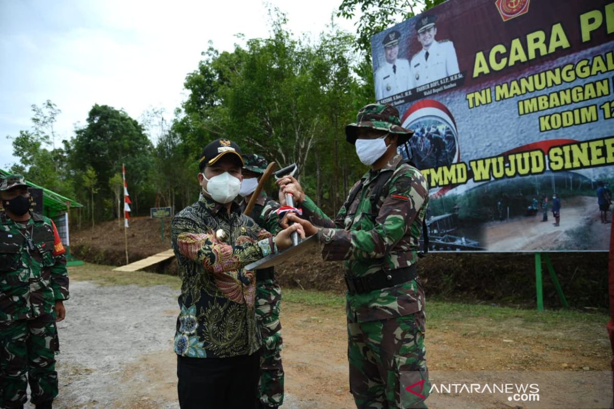 Bupati Sambas buka TMMD di daerah perbatasan