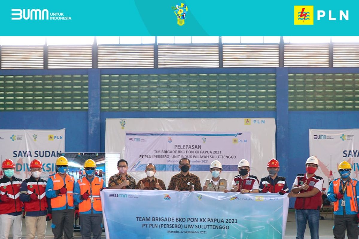 PLN Suluttenggo berangkatkan personil dukung PON XX Papua