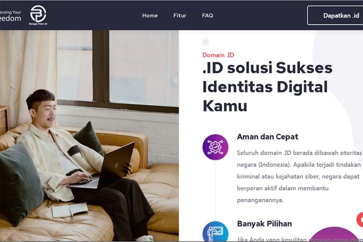 Situs penjualan nama domain banggapakai.id diluncurkan