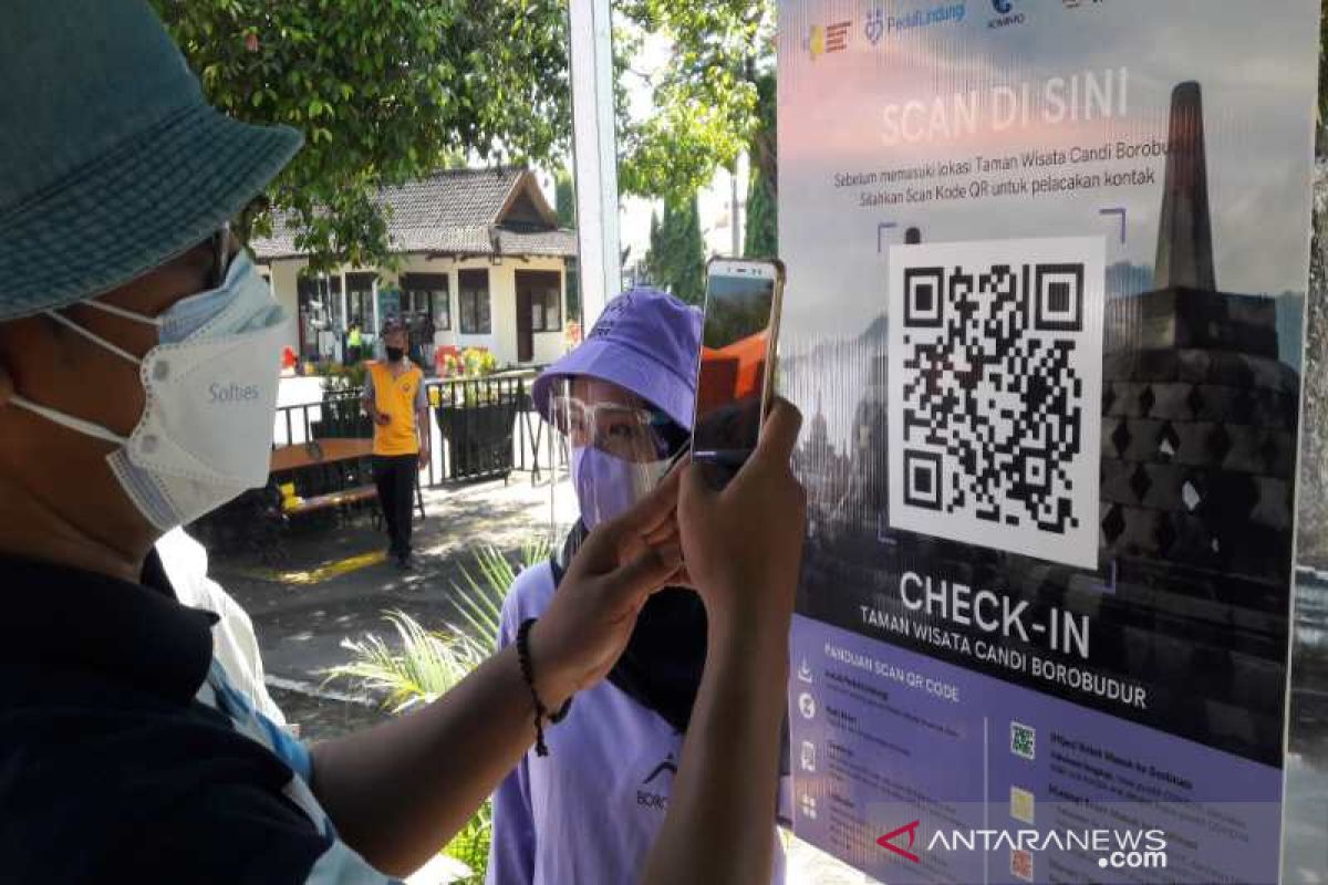 Uji coba pembukaan Borobudur dan Prambanan pakai PeduliLindungi lancar