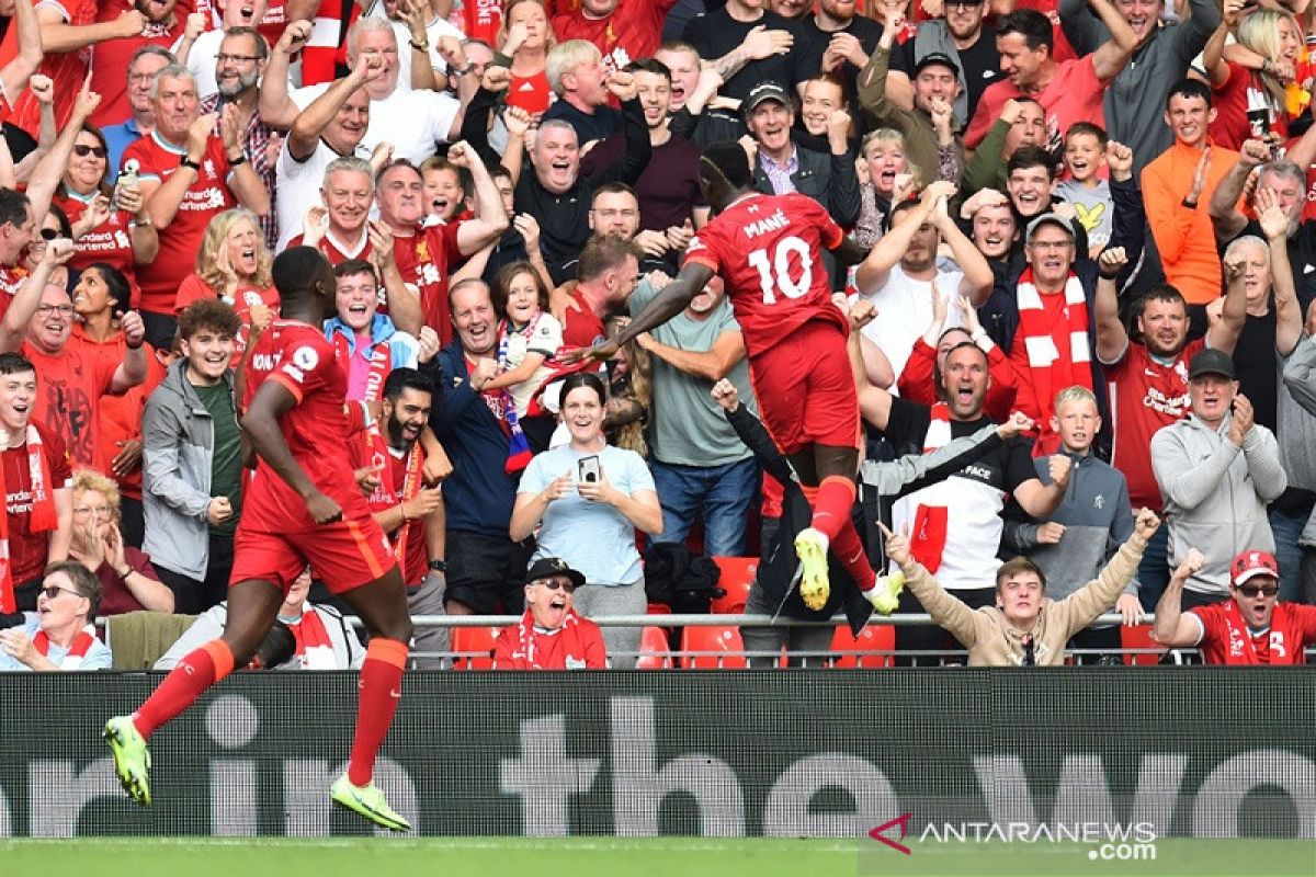 Liga Inggris, Liverpool terkam Crystal Palace dibantu rekor unik Sadio Mane