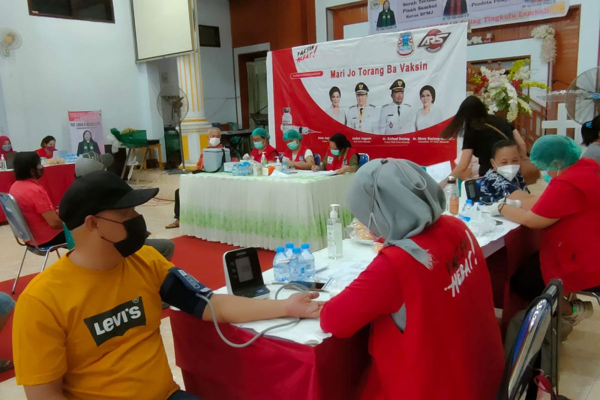 Kelurahan Tingkulu-ARS-GMIM Anugerah Gelar Vaksinasi Kedua