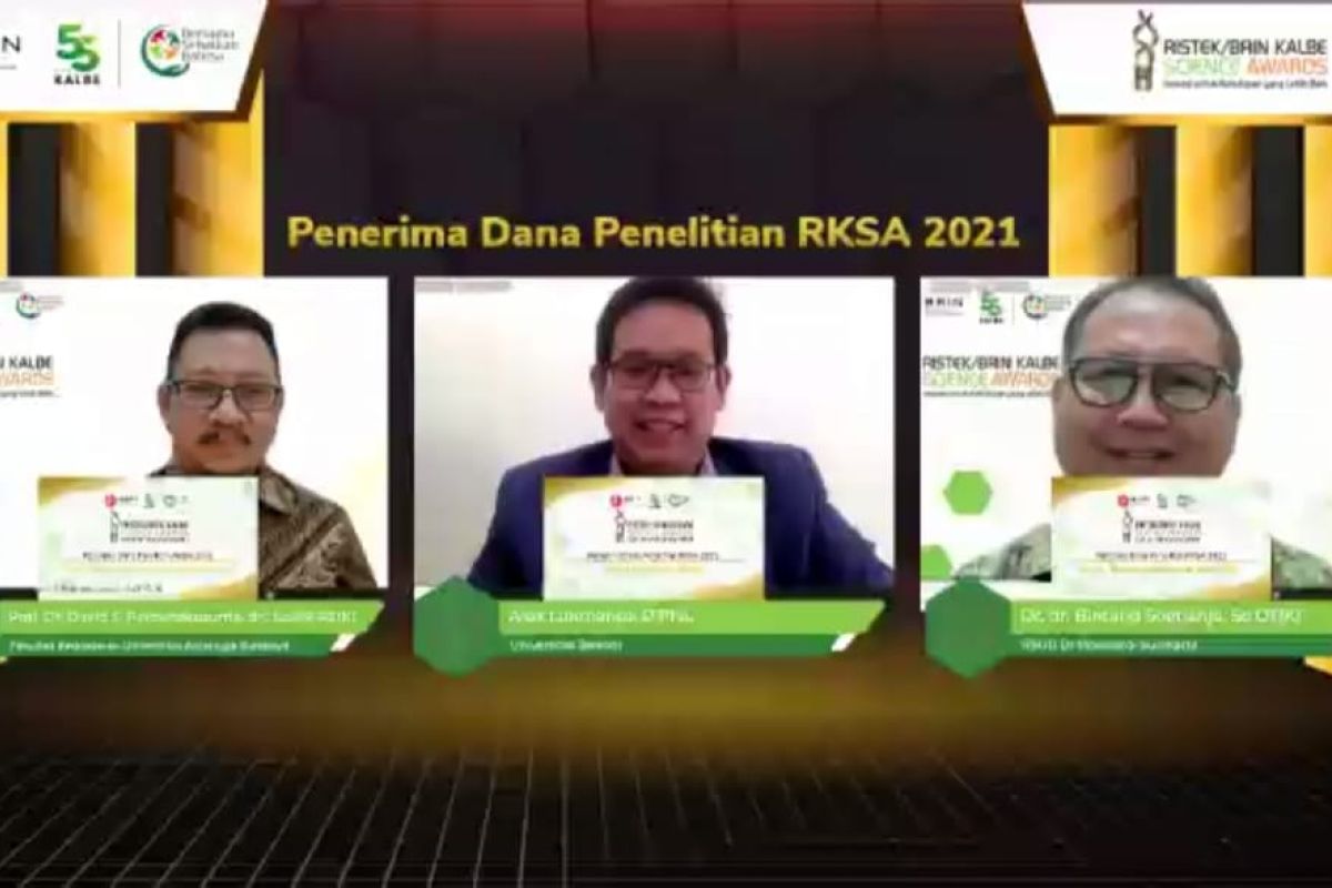 BRIN apresiasi tiga peraih Ristek/BRIN Kalbe Science Awards 2021