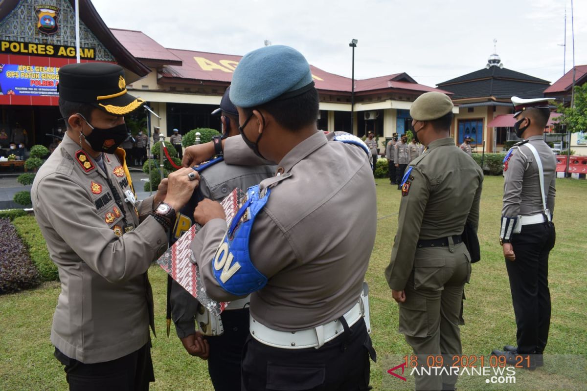 Polres Agam tindak tegas balap liar saat Operasi Patuh Singgalang 2021