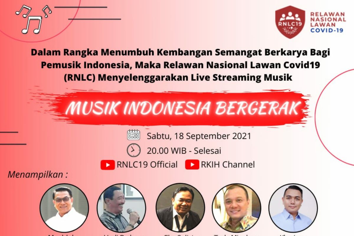 RNLC19 gelar live music streaming untuk kembangkan semangat berkarya