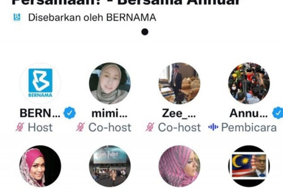 Menteri Komunikasi Malaysia interaksi lewat Twitter Space