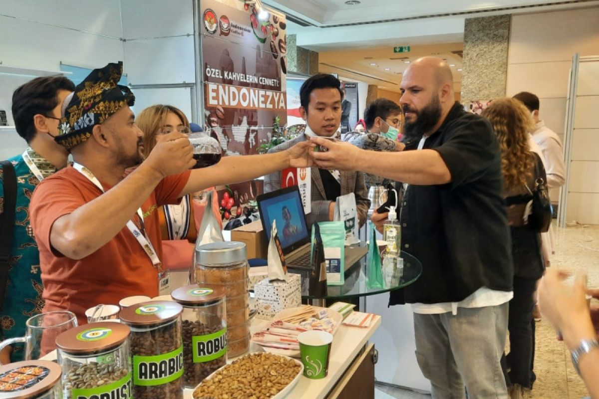 Indonesia raih pembelian 600 ton biji kopi lewat pameran Coffex Istanbul di Turki