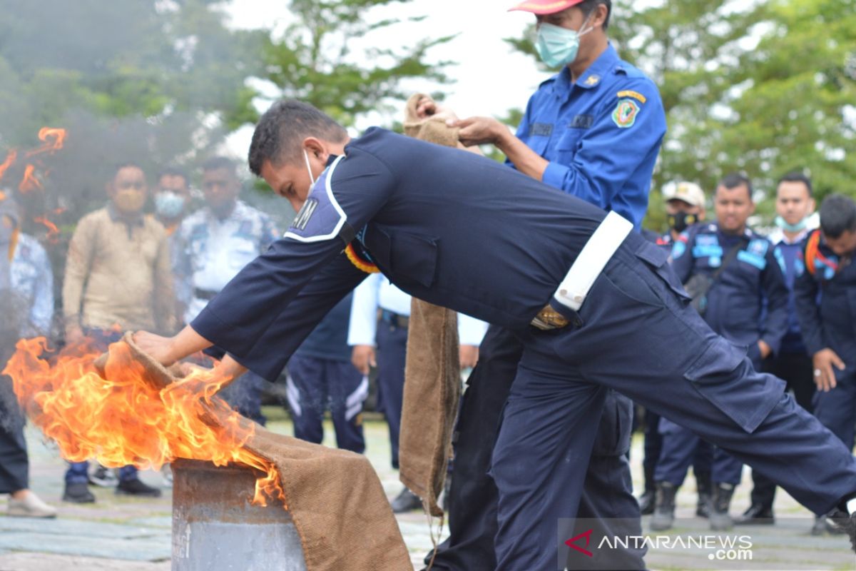 Lapas Klas IIA Gorontalo gelar simulasi pemadaman api