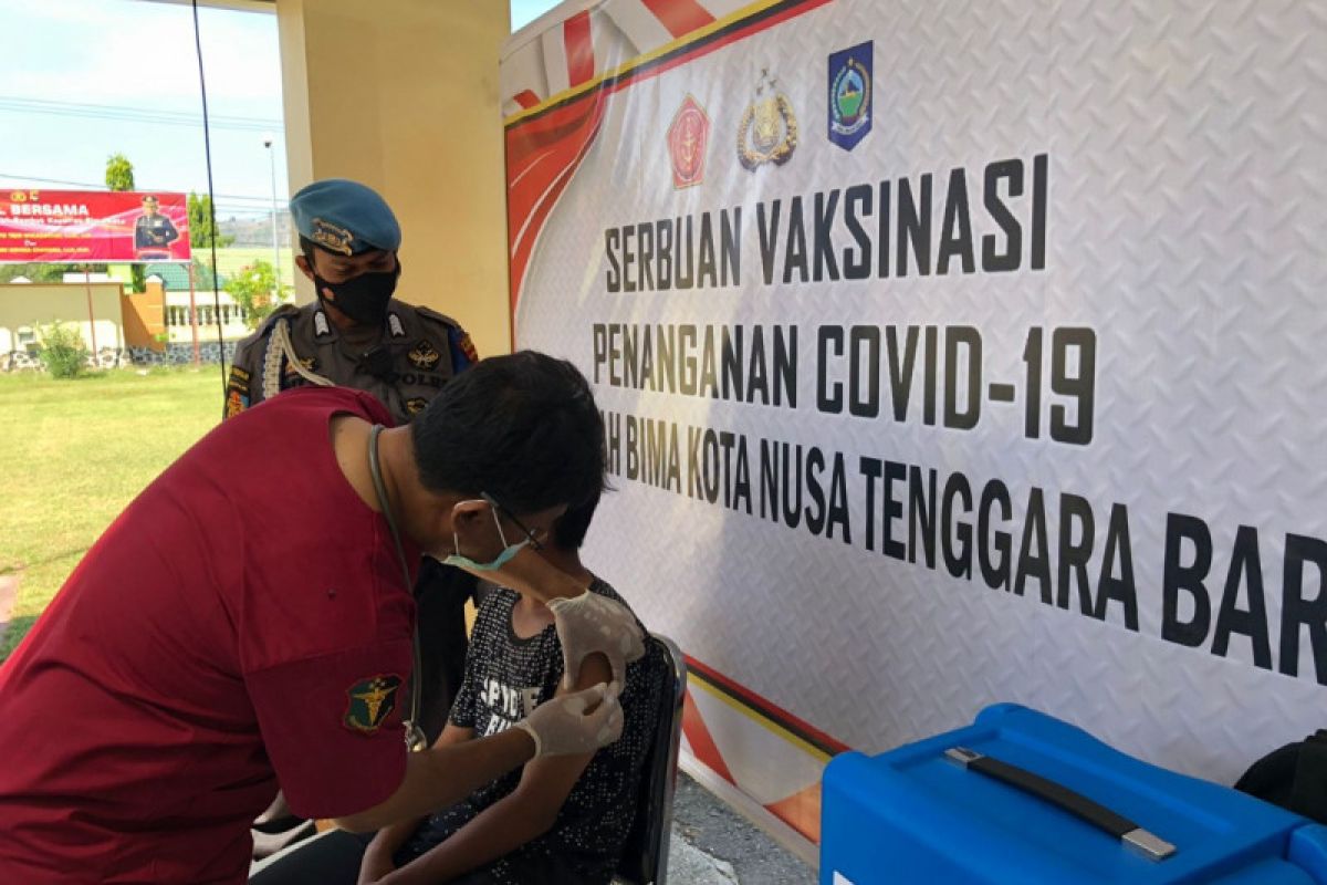 Polres Bima Kota berhasil malakukan 7.501 vaksin dalam sepekan