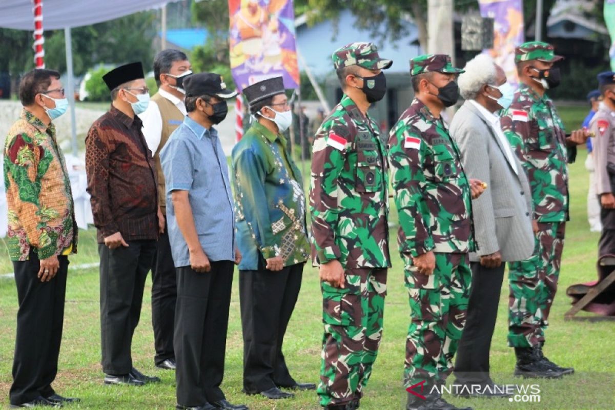 Prajurit Kodam XVII/Cenderawasih ikuti apel gelar pasukan pengamanan PON XX