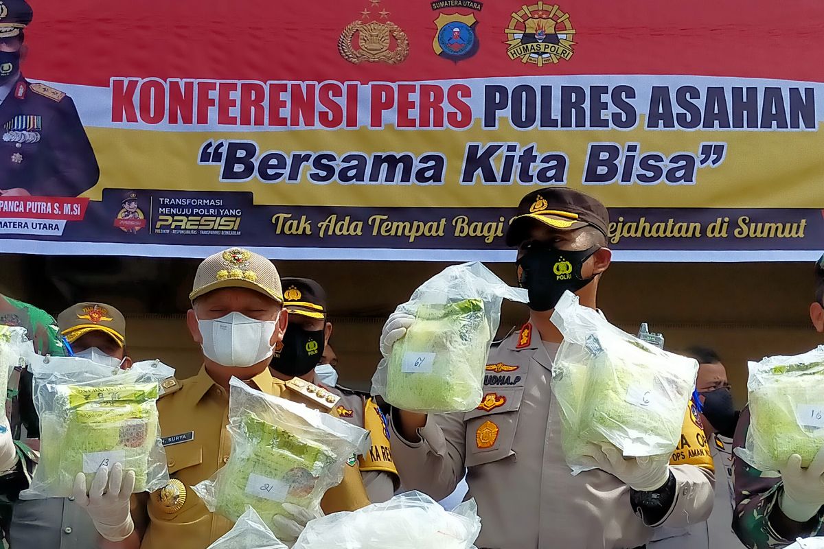 Akhirnya Polres Asahan berhasil ungkap pemilik 34.794 gram sabu