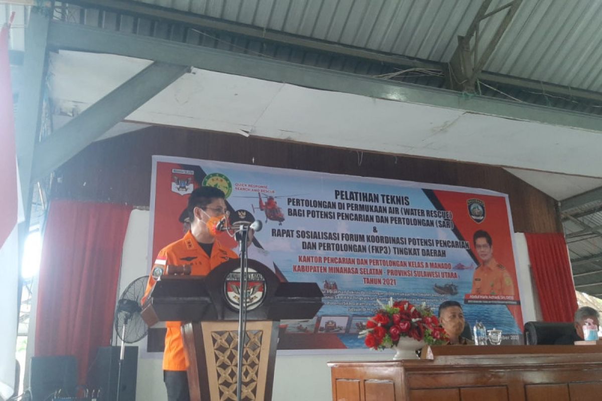 Basarnas Manado gelar pelatihan pertolongan pencarian di Minsel