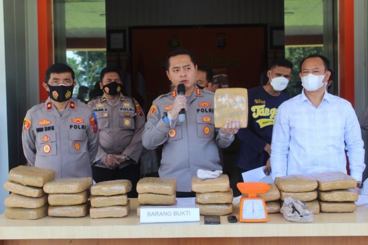 Polres  Labuhanbatu tangkap enam tersangka pengedar narkoba