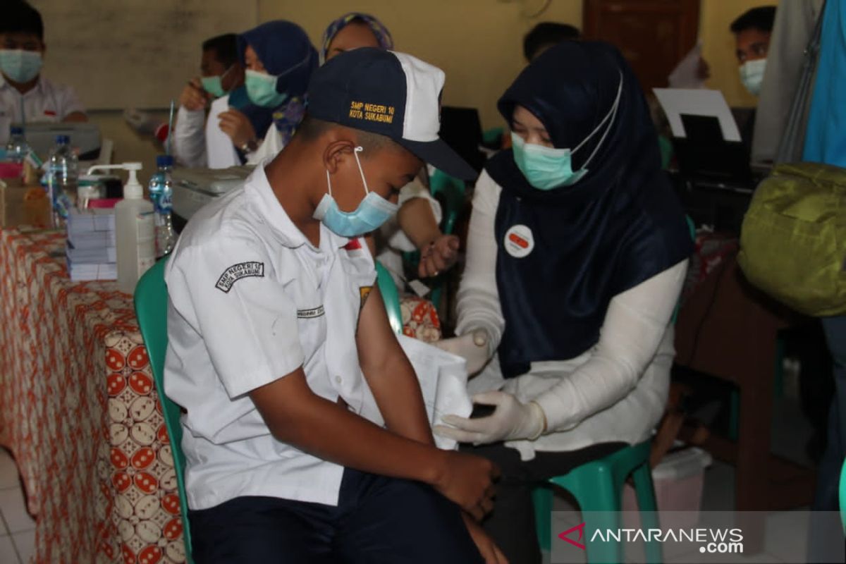 Polres Sukabumi Kota dan dinkes sasar pelajar SMP untuk divaksin COVID-19